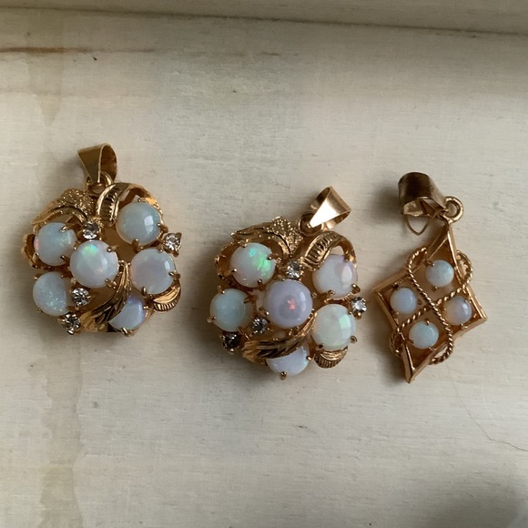 New vintage Opal pendant charm - Picture 14 of 14